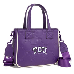 NC-TCU014PP   Texas Christian University Horned Frogs  Tote/Crossbody Bag -Purple