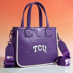 NC-TCU014PP   Texas Christian University Horned Frogs  Tote/Crossbody Bag -Purple