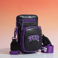 NC-TCU015BK  Texas Christian University Horned Frogs Crossbody Bag -Black