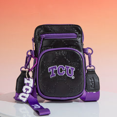 NC-TCU015BK  Texas Christian University Horned Frogs Crossbody Bag -Black