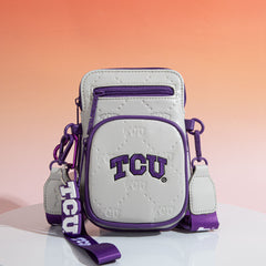 NC-TCU015GY Texas Christian University Horned Frogs Crossbody Bag -Grey