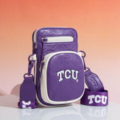 NC-TCU015PP Texas Christian University Horned Frogs Crossbody Bag - Purple