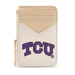 NC-TCU021BG  Texas Christian University Horned Frogs Zip Card Case-Beige