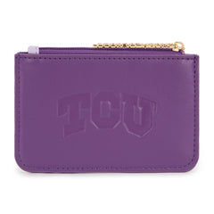 NC-TCU021PP  Texas Christian University Horned Frogs Zip Card Case- Purple