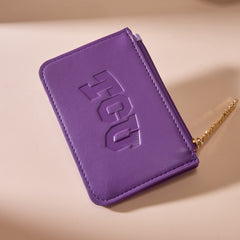 NC-TCU021PP  Texas Christian University Horned Frogs Zip Card Case- Purple