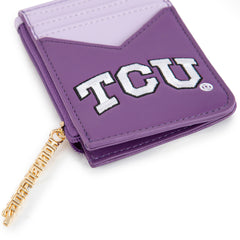 NC-TCU021PP  Texas Christian University Horned Frogs Zip Card Case- Purple