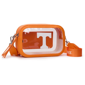NC-TEN016OR University of Tennessee Volunteers Stadium Clear Crossbody Bag - Orange