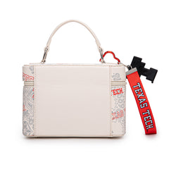 NC-TTU007BG  Texas Tech University Red Raiders Vanity Top Handle-Bag -Beige