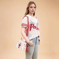 NC-TTU007BG  Texas Tech University Red Raiders Vanity Top Handle-Bag -Beige