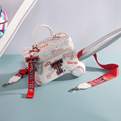 NC-TTU007BG  Texas Tech University Red Raiders Vanity Top Handle-Bag -Beige