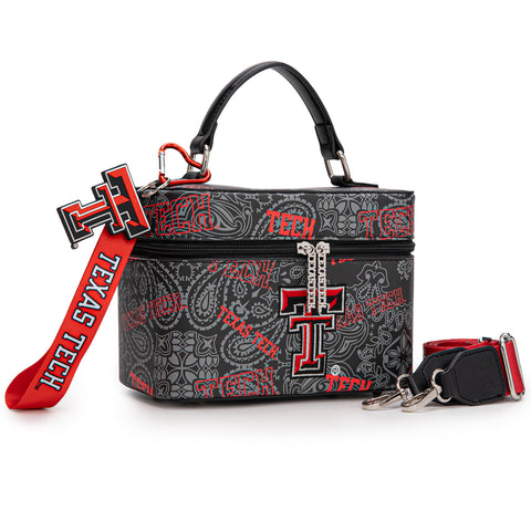 NC-TTU007BK Texas Tech University Red Raiders Vanity Top Handle-Bag -Black