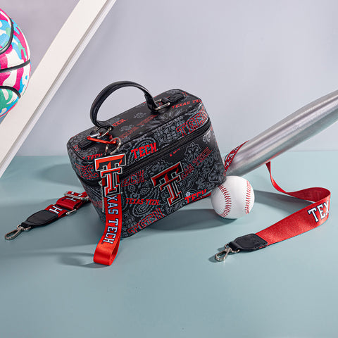 NC-TTU007BK Texas Tech University Red Raiders Vanity Top Handle-Bag -Black