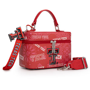 NC-TTU007RD Texas Tech University Red Raiders Vanity Top Handle-Bag - Red