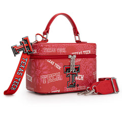 NC-TTU007RD  Texas Tech University Red Raiders Vanity Top Handle-Bag -Red