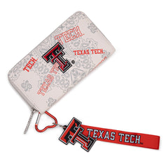 NC-TTU011BG  University of Texas Tech Red Raiders Wallet/Wristlet- Beige