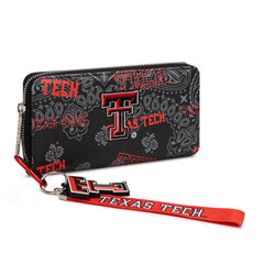 NC-TTU011BK  University of Texas Tech Red Raiders Wallet/Wristlet- Black
