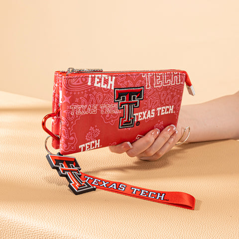 NC-TTU013RD  University of Texas Tech Red Raiders Wallet/Wristlet- Red