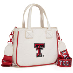 NC-TTU014BG   University of Texas Tech Red Raiders Tote/Crossbody Bag -Beige