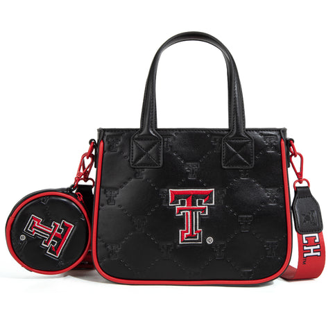 NC-TTU014BK   University of Texas Tech Red Raiders Tote/Crossbody Bag -Black
