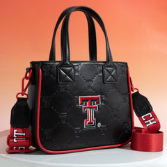 NC-TTU014BK   University of Texas Tech Red Raiders Tote/Crossbody Bag -Black