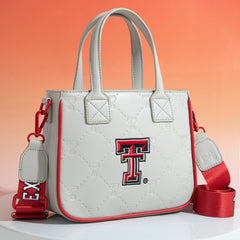 NC-TTU014GY  University of Texas Tech Red Raiders Tote/Crossbody Bag -Grey