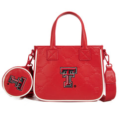 NC-TTU014RD  University of Texas Tech Red Raiders Tote/Crossbody Bag -Red