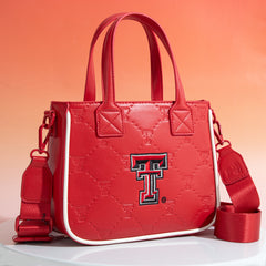 NC-TTU014RD  University of Texas Tech Red Raiders Tote/Crossbody Bag -Red