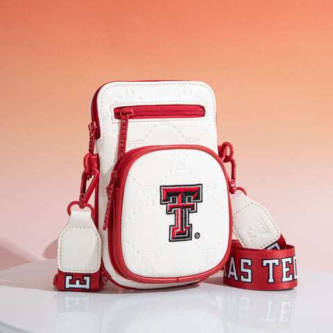 NC-TTU015BG  University of Texas Tech Red Raiders Crossbody Bag - Beige