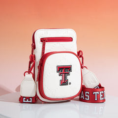 NC-TTU015BG  University of Texas Tech Red Raiders Crossbody Bag - Beige