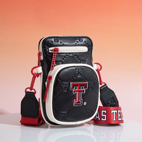 NC-TTU015BK   University of Texas Tech Red Raiders Crossbody Bag - Black