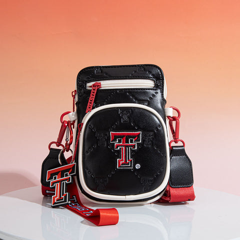 NC-TTU015BK   University of Texas Tech Red Raiders Crossbody Bag - Black