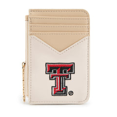 NC-TTU021BG  University of Texas Tech Red Raiders Zip Card Case-Beige