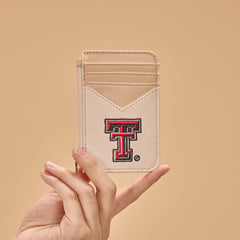 NC-TTU021BG  University of Texas Tech Red Raiders Zip Card Case-Beige