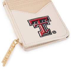 NC-TTU021BG  University of Texas Tech Red Raiders Zip Card Case-Beige