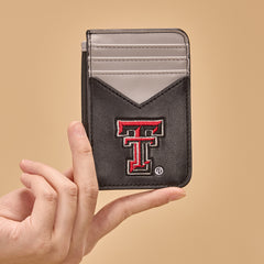 NC-TTU021BK  University of Texas Tech Red Raiders Zip Card Case-Black