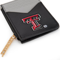 NC-TTU021BK  University of Texas Tech Red Raiders Zip Card Case-Black
