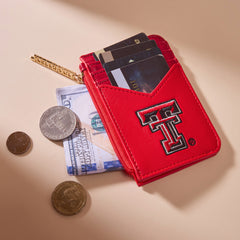 NC-TTU021RD University of Texas Tech Red Raiders Zip Card Case-Red