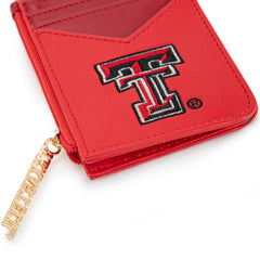 NC-TTU021RD University of Texas Tech Red Raiders Zip Card Case-Red