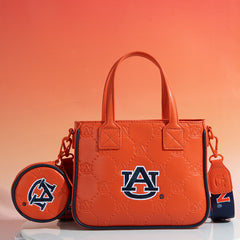 NC-AU014OR Auburn University Tigers Tote/Crossbody Bag -Orange