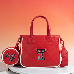 NC-TTU014RD  University of Texas Tech Red Raiders Tote/Crossbody Bag -Red