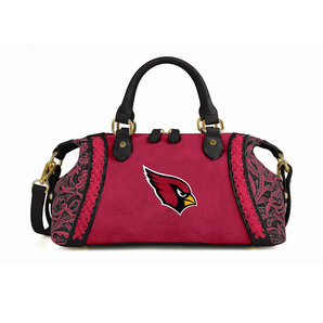 NFL-HB-ARZ-003-S Arizona Cardinals Braided Trim Satchel Bag