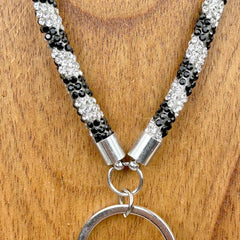 NKS230702-20 Montana West Crystal Lanyard