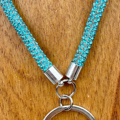 NKS230702-20 Montana West Crystal Lanyard