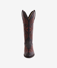 PLT-703606A  Western Women’s Crimson Eclipse PU Leather Boots