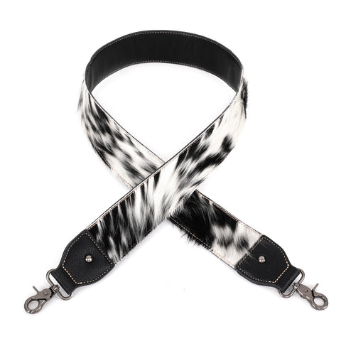 PST-1012  Montana West Western Guitar Style Hair-On Cowhide Crossbody Strap