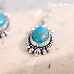 RCE-1108   Rustic Couture's  Artificial  Stone Dangling Earring