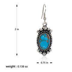 RCE-1107   Rustic Couture's  Artificial  Stone Dangling Earring