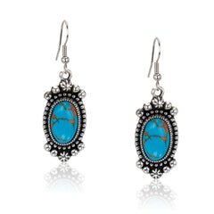 RCE-1107   Rustic Couture's  Artificial  Stone Dangling Earring