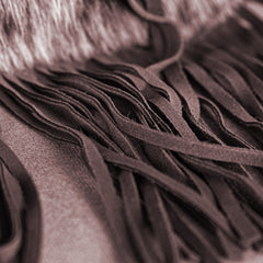 RLC-L180 Montana West Genuine Leather Hair-On Collection Fringe Crossbody