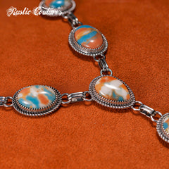 RNS-04-121  Rustic Couture's Bohemian Y Shaped Western Necklace